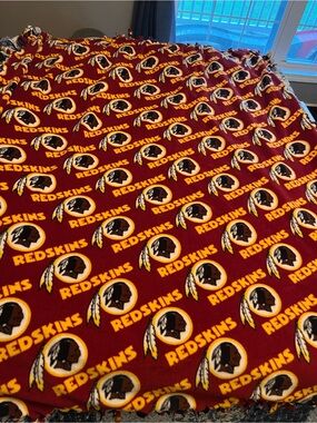 Fleece Throw Blanket - Redskins & Dallas Cowboys Reversible